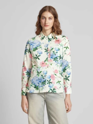 Bluzka lniana z kwiatowym wzorem Rich & Royal