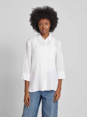 Bluzka lniana z nakładaną kieszenią na piersi model ‘STYLE.VICKI’ BRAX