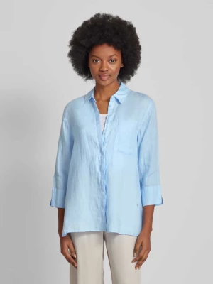 Bluzka lniana z nakładaną kieszenią na piersi model ‘STYLE.VICKI’ BRAX