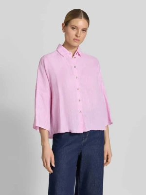 bluzka lniana z obniżoną linią ramion Christian Berg Woman