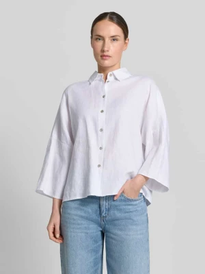 bluzka lniana z obniżoną linią ramion Christian Berg Woman