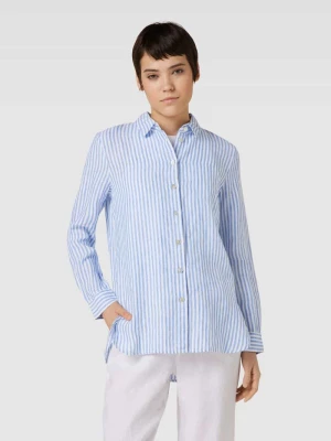 Bluzka lniana ze wzorem w paski Christian Berg Woman