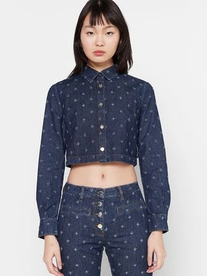 Bluzka LOVE MOSCHINO niebieski denim