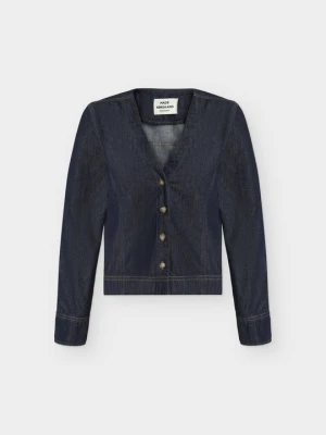 Bluzka Mads Nørgaard niebieski denim