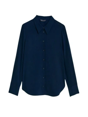 Bluzka Marks & Spencer granatowy