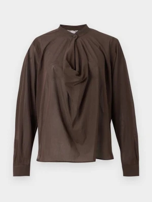 Bluzka MM By Max Mara ciemnobrązowy
