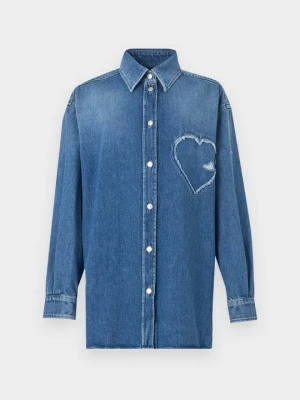 Bluzka MOSCHINO niebieski denim