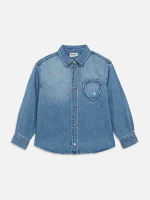 Bluzka MOSCHINO niebieski denim