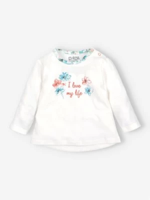 Bluzka niemowlęca z bawełny organicznej dla dziewczynki NINI