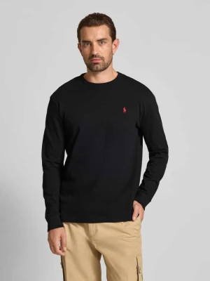 Bluzka o kroju classic fit z długim rękawem i wyhaftowanym logo Polo Ralph Lauren