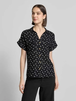 Bluzka o kroju comfort fit z czystej wiskozy model 'BUMPY' Vero Moda