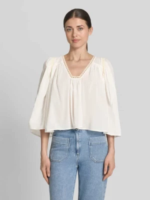 Bluzka o kroju krótki z rękaw o dł. 3/4 model 'ISMARA' drykorn