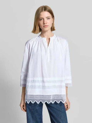 bluzka o kroju oversized z ażurową koronką Polo Ralph Lauren