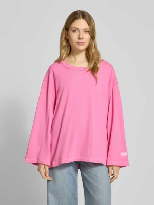 Bluzka o kroju oversized z długim rękawem i okrągłym dekoltem model ‘FIZVALLEY’ American vintage