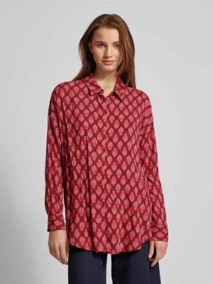 Bluzka o kroju oversized z długim rękawem z wiskozy model ‘MATHILDA’ Vero Moda