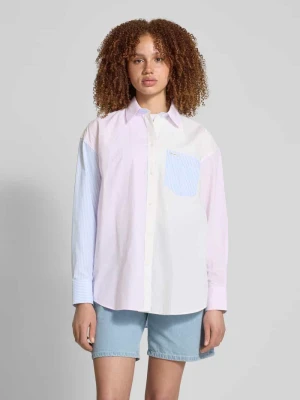 Bluzka o kroju oversized z kieszenią na piersi Guess Jeans