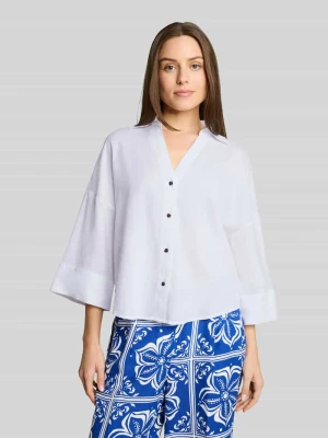 Bluzka o kroju oversized z mieszanki lnu i wiskozy Tom Tailor
