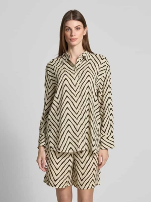 Bluzka o kroju oversized z mieszanki wiskozy i lnu Tom Tailor
