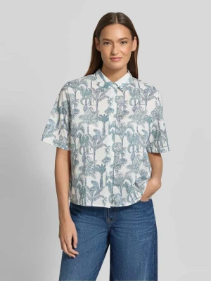 Bluzka o kroju regular fit we wzorze na całej powierzchni Model 'BEA' 0039 italy