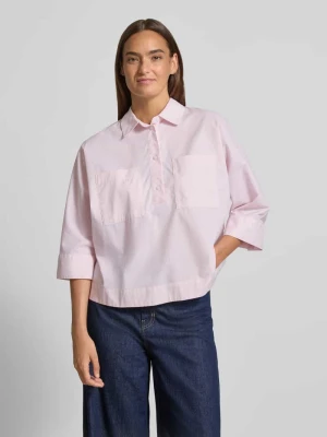bluzka o kroju regular fit wykładany kołnierz model 'Fadessa' Opus