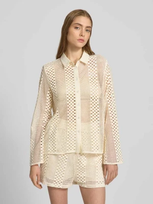 Bluzka o kroju regular fit z ażurowym wzorem model ‘Lexi’ Colourful Rebel