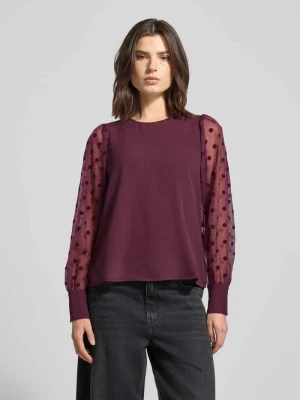 Bluzka o kroju regular fit z bufiastymi rękawami model ‘MALVA’ Vero Moda