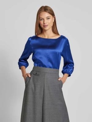 Bluzka o kroju regular fit z czystego jedwabiu Marc Cain