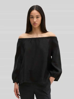 bluzka o kroju regular fit z czystego lnu z dekoltem carmen Marc O'Polo