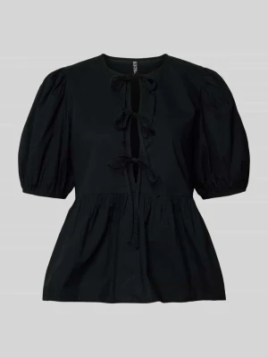 bluzka o kroju regular fit z czystej bawełny model 'JOLLY' Pieces