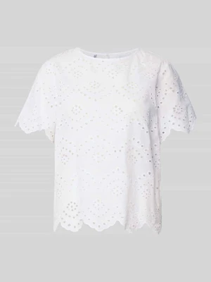 Bluzka o kroju regular fit z czystej bawełny model 'VILDE' Pieces