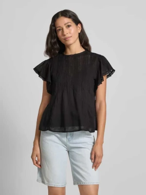 Bluzka o kroju regular fit z czystej bawełny z ażurowym wzorem Scotch & Soda