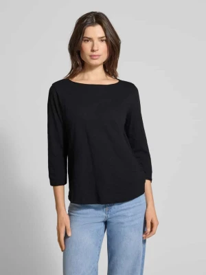 Krój regular fit koszulka z rękawem 3/4 z czystej bawełny s.Oliver RED LABEL