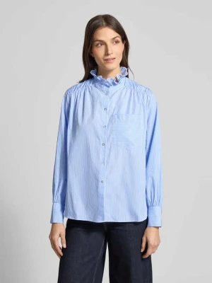 Bluzka o kroju regular fit z czystej bawełny ze stójką Rich & Royal