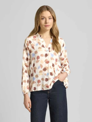 Bluzka o kroju regular fit z czystej wiskozy model 'Hilga' ZABAIONE