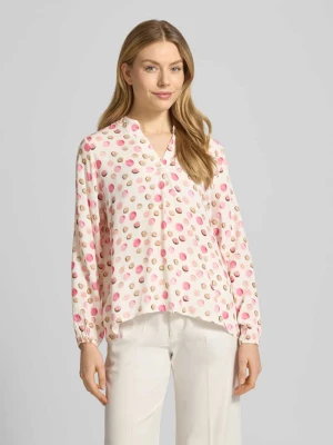 Bluzka o kroju regular fit z czystej wiskozy model 'Josy' ZABAIONE