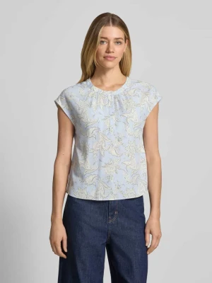 Bluzka o kroju regular fit z czystej wiskozy s.Oliver BLACK LABEL