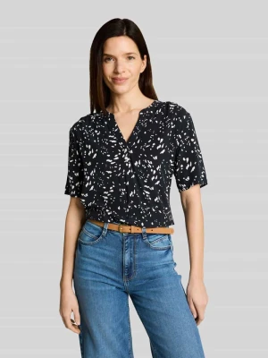 Bluzka o kroju regular fit z czystej wiskozy Tom Tailor