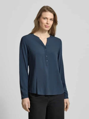 Bluzka o kroju regular fit z czystej wiskozy z dekoltem z lamówką Christian Berg Woman