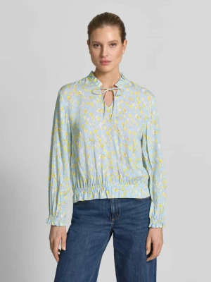Bluzka o kroju regular fit z czystej wiskozy z elastycznymi wykończeniami Emily Van den Bergh