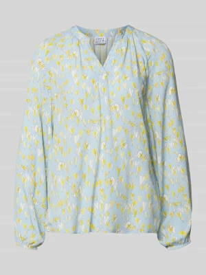 Bluzka o kroju regular fit z czystej wiskozy z nadrukiem z motywem na całej powierzchni Emily Van den Bergh