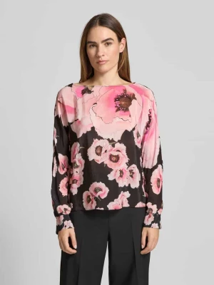 Bluzka o kroju regular fit z dekoltem w łódkę Marc Cain