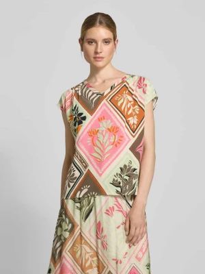 Bluzka o kroju regular fit z dekoltem w serek comma