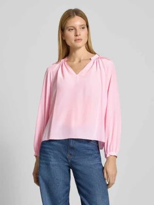 Bluzka o kroju regular fit z dekoltem w serek HERZENS