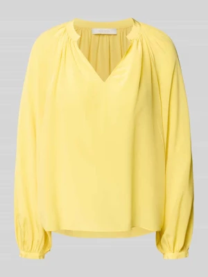 Bluzka o kroju regular fit z dekoltem w serek HERZENS