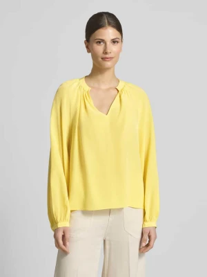 Bluzka o kroju regular fit z dekoltem w serek HERZENS