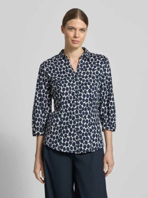 Bluzka o kroju regular fit z dekoltem w serek i rękawem o dł. 3/4 MORE & MORE