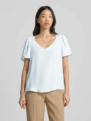 Bluzka o kroju regular fit z dekoltem w serek Marc Cain