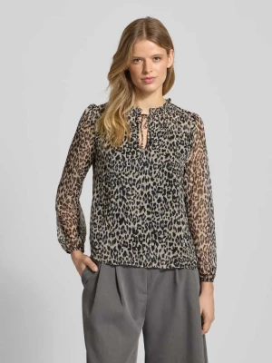 Bluzka o kroju regular fit z dekoltem w serek model ‘DITSY’ Only
