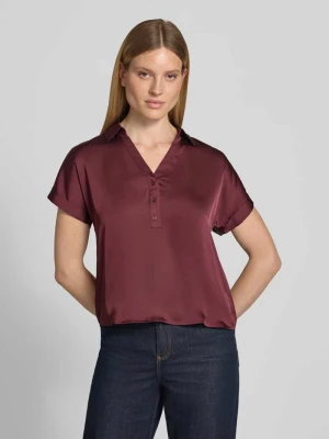 bluzka o kroju regular fit z dekoltem w serek model 'ENNA RAVENNA' Vila