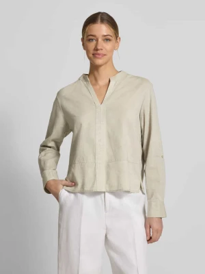 Bluzka o kroju regular fit z dekoltem w serek model 'Feleen' Opus